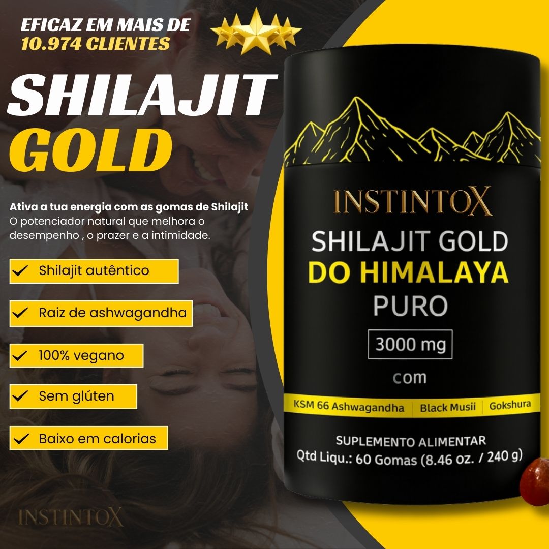 Gomas de Shilajit Puro dos Himalaias